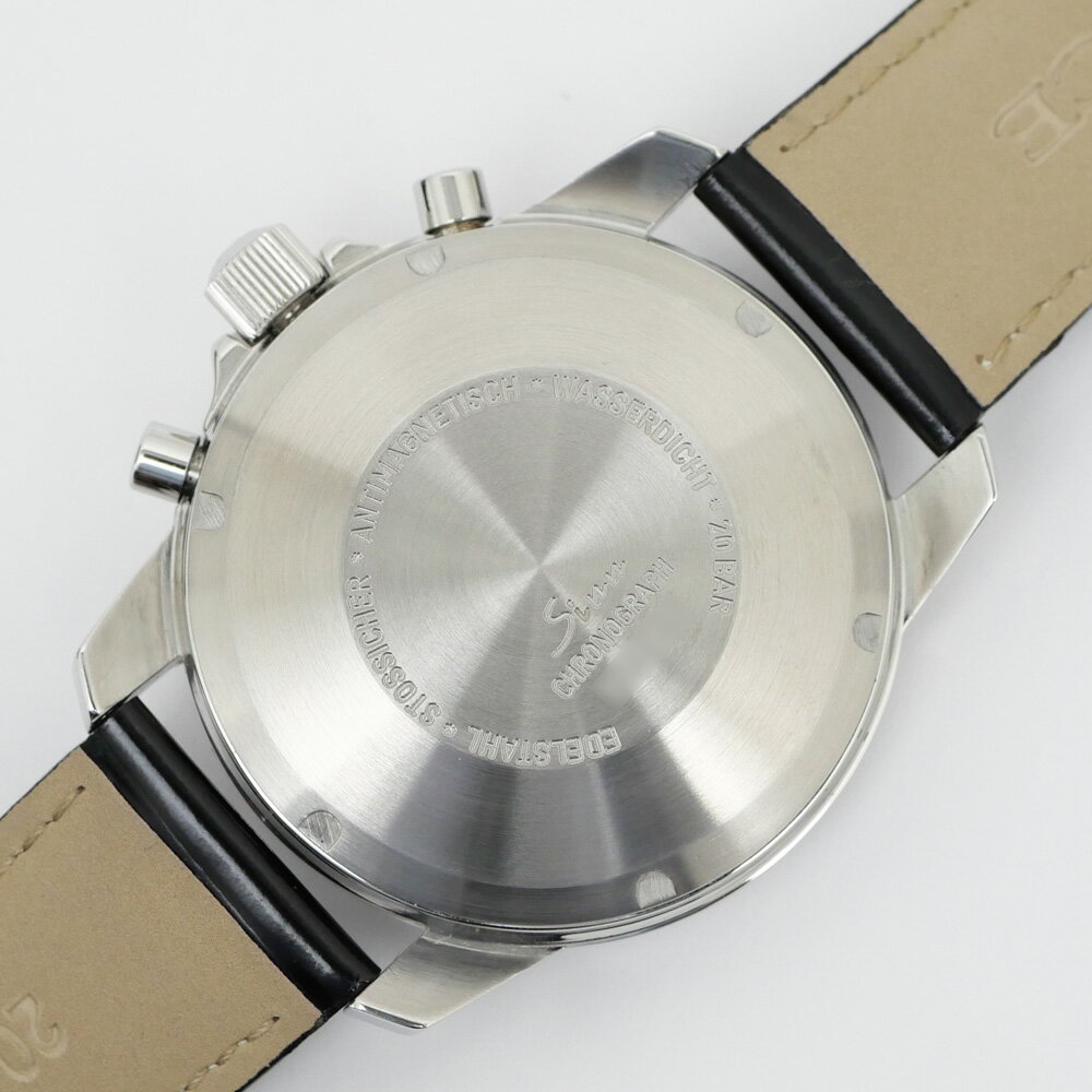 【名東】【SINN】ジン パイロットモデル 103シリーズ 103.B.AUTO.POL.TY クロノグラフ ブラック文字盤 SS 腕時計 自動巻 メンズ【中古】