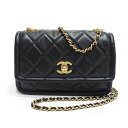 【栄】【CHANEL】シャネル マトラッセ 2WAYバッグ 30番台 2020年頃 レザー ブラック系 ゴールド金具 レディース 女性 ハンド/ショルダー ギャランティカード【中古】(4)
