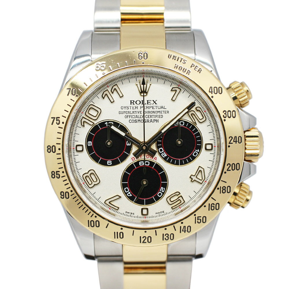 【名古屋】【ROLEX】ロレックス デイトナ 116523 V番 シルバー ブラック SS YG 自動巻き メンズ 保証書付き 2010年【中古】