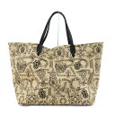 【最大3万円割引クーポン 7/1~】【天白】【CHROME HEARTS】クロムハーツ ビーチバッグ マルチロゴ ラージ トートバッグ ベージュ×ブラック 総柄...