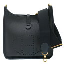 【最大4万円割引クーポン 9/12~】【栄】【HERMES】エルメス エブリン3 PM トリヨンクレマンス BK GD金具 B刻印 2023年製造 ショルダーバッグ レディース 女性 保存袋【中古】
