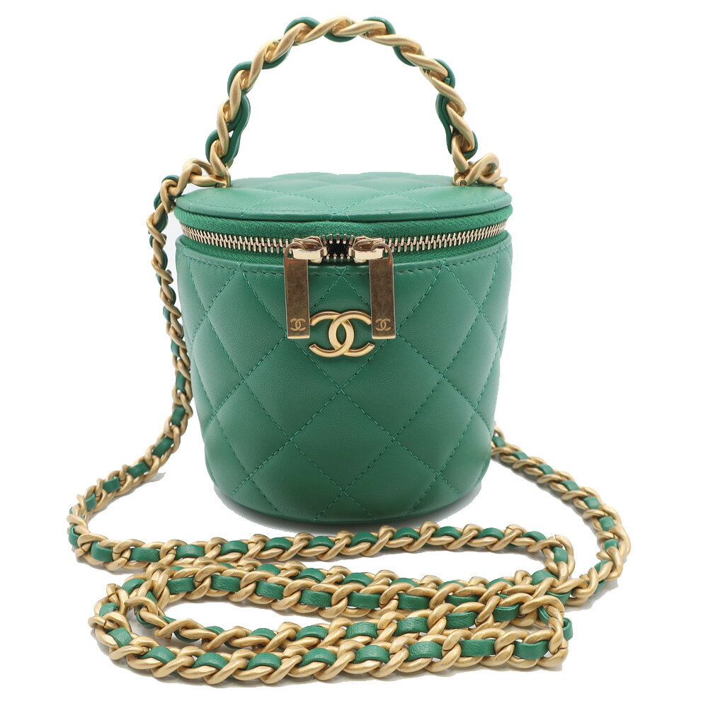 【開けるのが楽しみになるグリーン♪】CHANEL ヴァニティバッグ 楽天市場】シャネル バニティバッグ(カラーグリーン)(バッグ