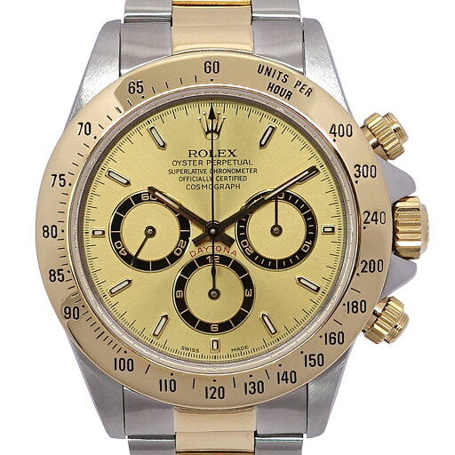 【栄】【ROLEX】ロレックス 腕時計 コスモグラフデイトナ 16523 エル・プリメロ Cal.4030 シャンパン文字盤 SS/YG コンビ ステンレススチール イエローゴールド 自動巻き X番 男性 メンズ 箱【仕上げ済】【中古】 【栄】【ROLEX】ロレックス 腕時計 コスモグラフデイトナ 16523 エル・プリメロ Cal.4030 シャンパン文字盤 SS/YG コンビ ステンレススチール イエローゴールド 自動巻き X番 男性 メンズ 箱【仕上げ済】【中古】