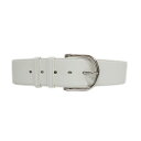 【天白】【HERMES】エルメス ベルト ワイド ホワイト 白 シルバー金具 バックル 表記サイズ85 □L刻印 2008年頃製造 アパレル 小物 その他【中古...