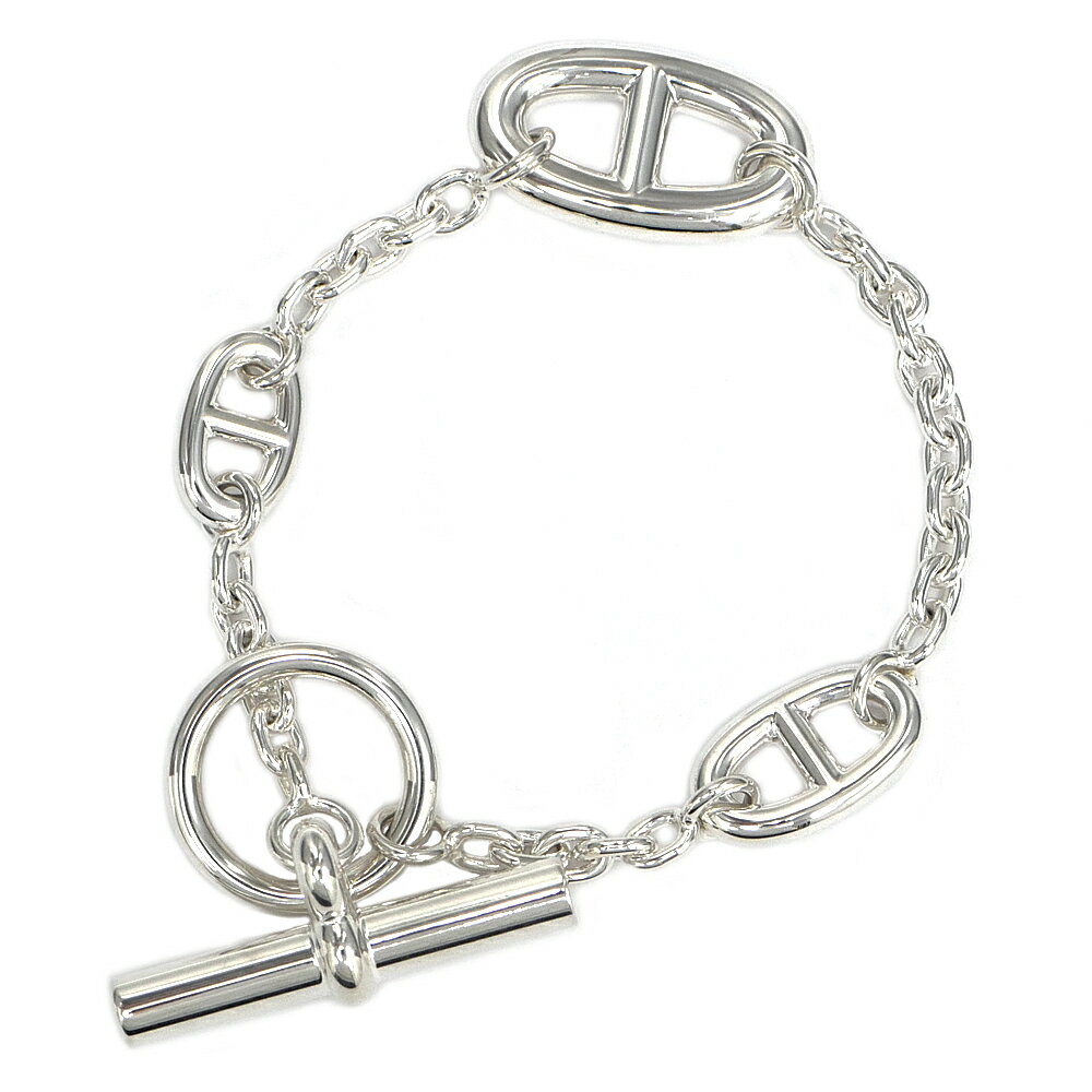 【名東】【HERMES】エルメス ブレスレット シェーヌダンクル ファランドール SH Ag925 SV シルバー ジュエリー その他【未使用】【中古】