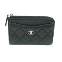 【最大3万円割引クーポン 8/1~】【栄】【CHANEL】シャネル AP3179 マトラッセ クラシックジップカードケース コインパース キャビアスキン ココマ...