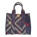【最大4万円割引クーポン 9/12~】【名古屋】【BURBERRY】バーバリー ニット ミニトート 2WAYバッグ マリーン 8103292 レディース【新品】【未使用】【中古】