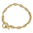 【栄】【HERMES】エルメス ジュエリー ブレスレット Chaine dancre シェーヌダンクルTPM 26コマ/26リンク 腕周り約16.5cm Au7...