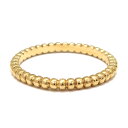 【天白】【VAN CLEEF&ARPELS】ヴァンクリーフ&アーペル ペルレ リング スモール K18YG イエローゴールド #58 17号 ジュエリー 指輪 レディース【中古】