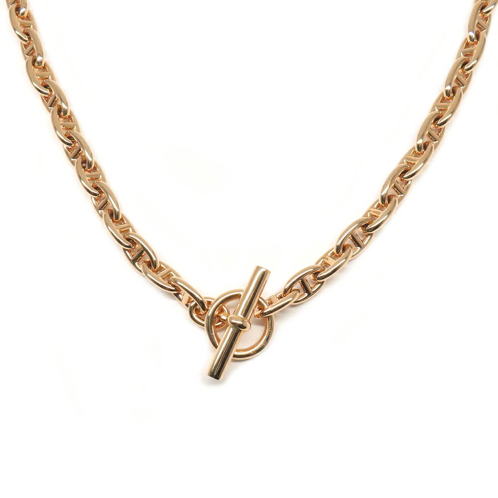 【名古屋】【HERMES】エルメス ネックレス シェーヌダンクルTPM 62コマ 62リンク チェーン K18PG Au750 ピンクゴールド 金無垢 2025...