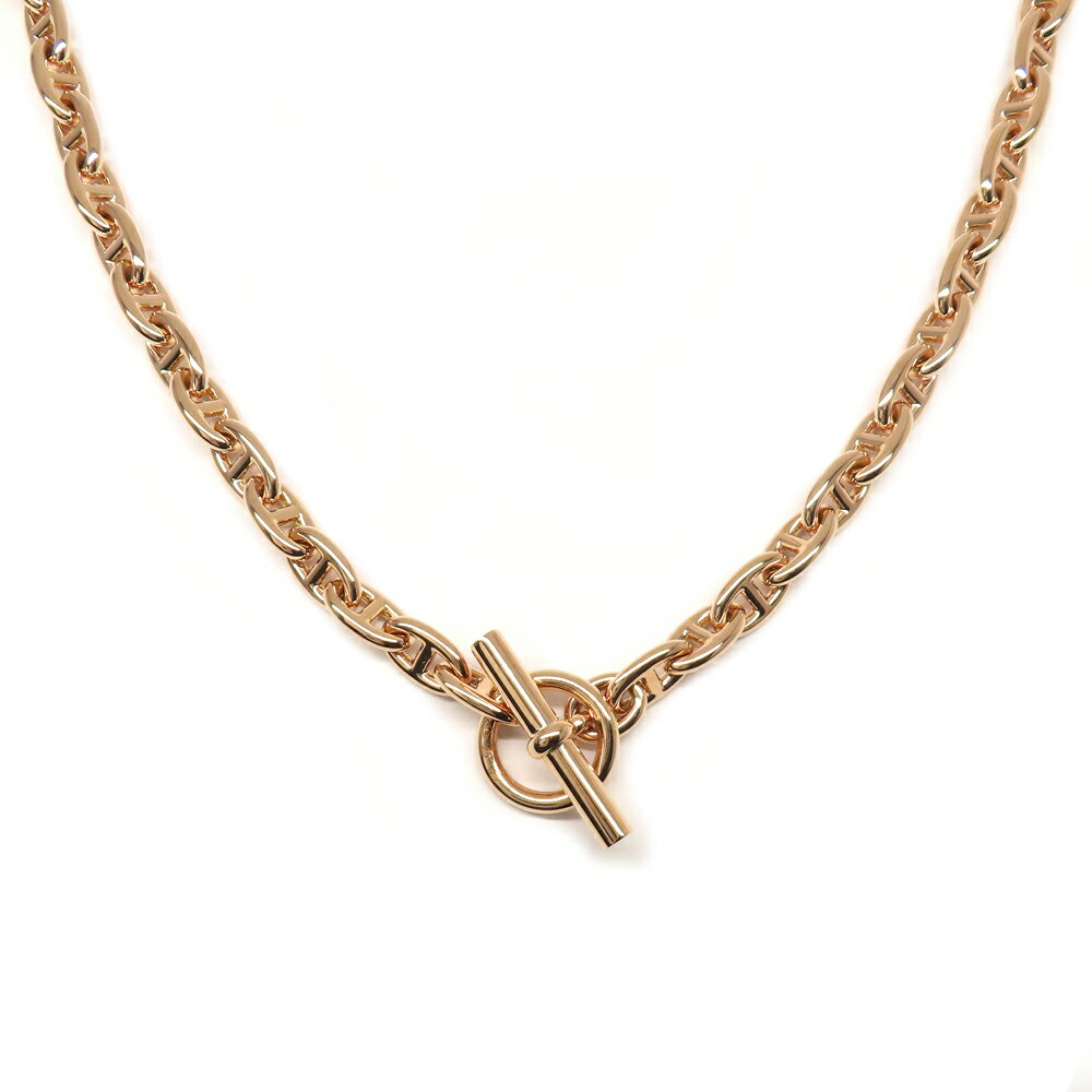 【名古屋】【HERMES】エルメス ネックレス シェーヌダンクルTPM 62コマ 62リンク チェーン K18PG Au750 ピンクゴールド 金無垢 2025...