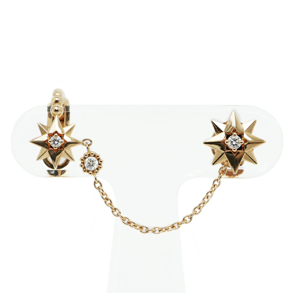 【名東】【CHRISTIAN DIOR】ディオール エトワール デ ヴァン シングル ピアス JRDV95259 K18PG ダイヤ0.12ct アクセサリー ...