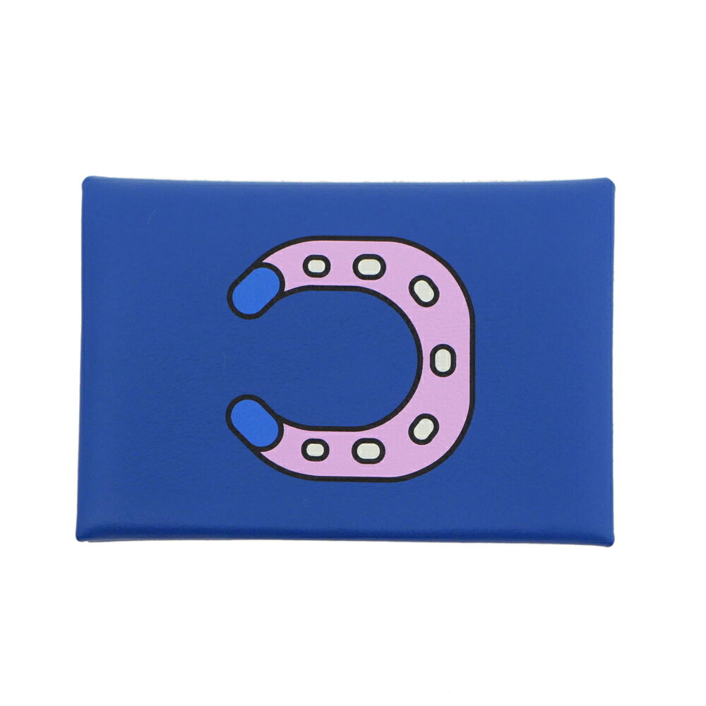 【名東】【HERMES】エルメス カルヴィデュオ フェール ア シュバル ブルーフランス スイフト U刻印 コ..