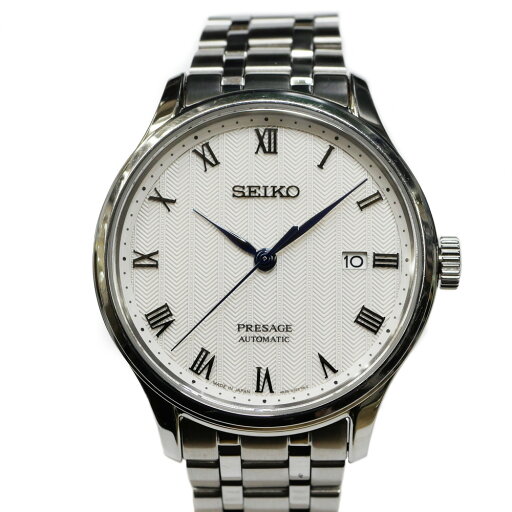 【名東】【SEIKO】セイコー プレザージュ メカニカル SARY097 4R35-02S0 シルバー文字盤 デイト SS 腕時計 自動巻 メンズ【中古】 【名東】【SEIKO】セイコー プレザージュ メカニカル SARY097 4R35-02S0 シルバー文字盤 デイト SS 腕時計 自動巻 メンズ【中古】