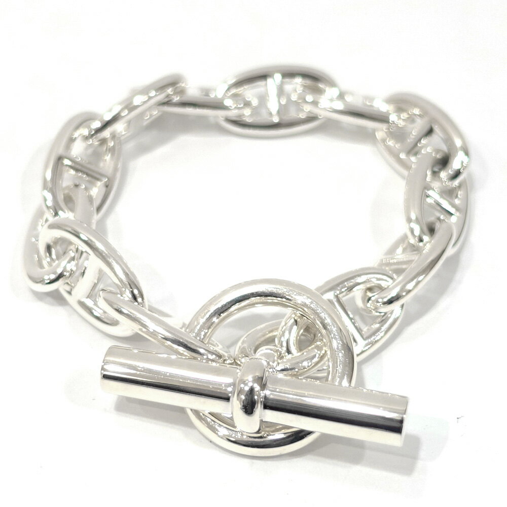 【栄】【HERMES】エルメス Ag925 シェーヌダンクルGM ブレスレット 12コマ SV925 シルバー チェーン レディース ジュエリー その他【中古】