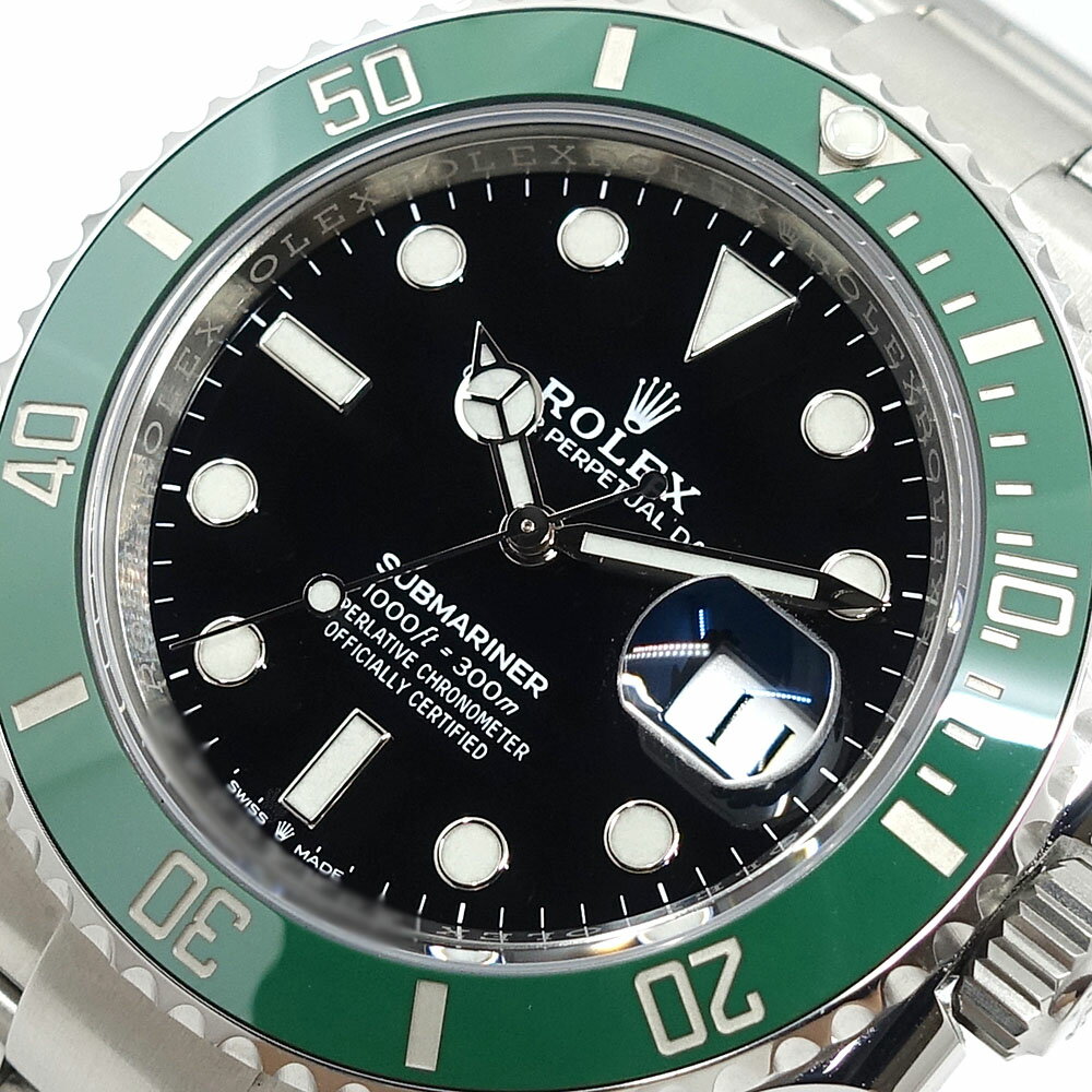 【栄】【ROLEX】ロレックス 腕時計 サブマリーナ デイト 126610LV グリーンサブ 黒文字盤 SS ステンレススチール 自動巻き アナログ 男性 メンズ ランダムシリアル 保証書 2022年【中古】