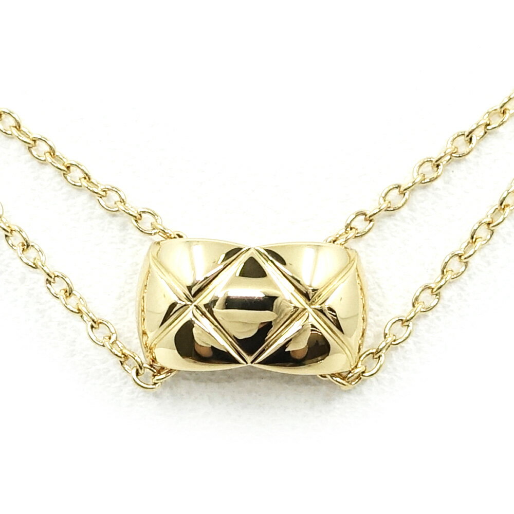 【最大3万円割引クーポン 10/1~】【栄】【CHANEL】シャネル K18YG ココクラッシュ ネックレス ペンダント キルティング マトラッセ 750YG J11360 ジュエリー レディース【仕上げ済】【中古】のサムネイル