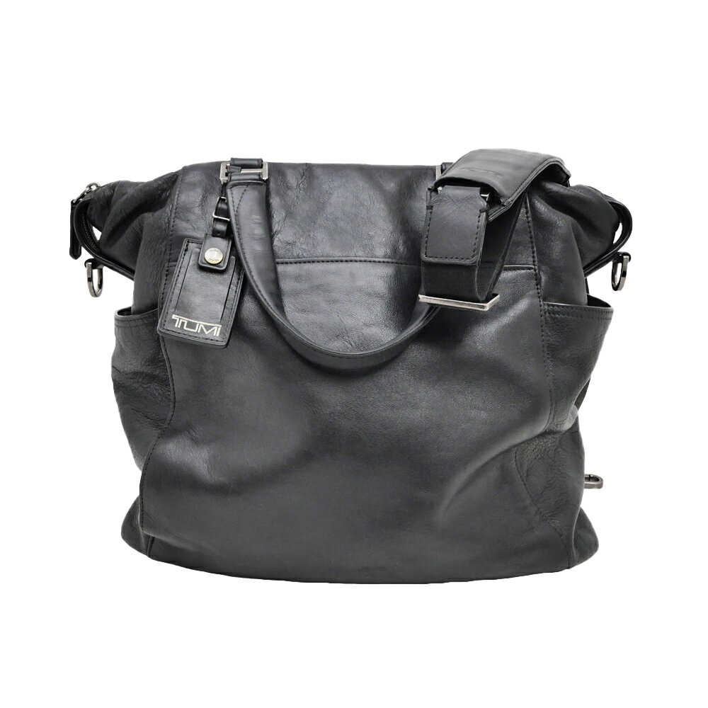 【名東】【TUMI】トゥミ ビーコンセル トートバッグ ハンド ショルダー 黒色 レザー 68590D メンズ そ..