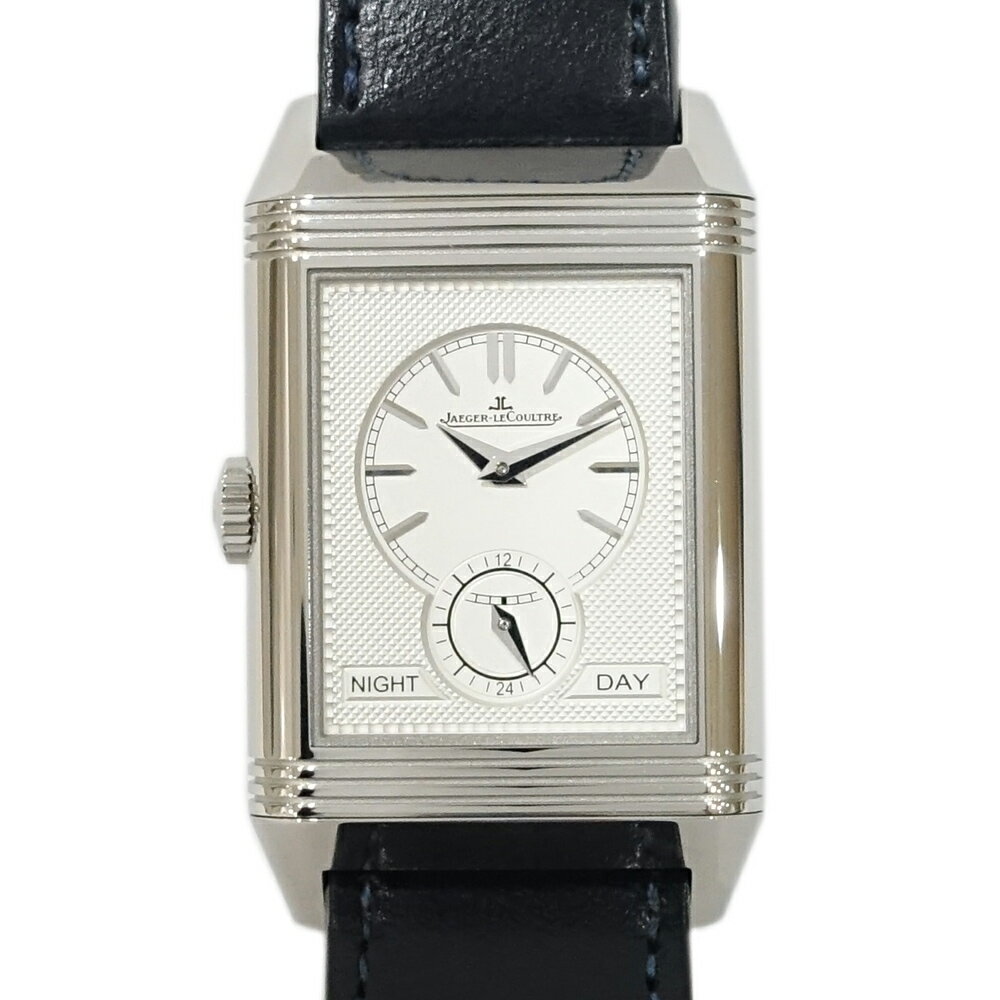 【栄】【JAEGER LECOULTRE】ジャガールクルト レベルソトリビュートデュオ Q3988482 215.8.D4 ステンレス SS ブルー 手巻き 2023年 腕時計 メンズ【中古】
