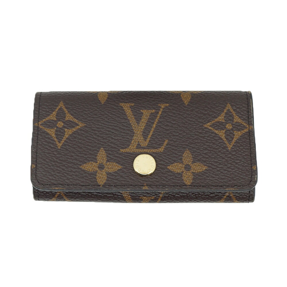 【栄】【LOUIS VUITTON】ルイヴィトン M69517 キーケース ミュルティクレ 4連 RFID モノグラム ブラウン ゴールド金具 キーケース 本体品のみ【中古】