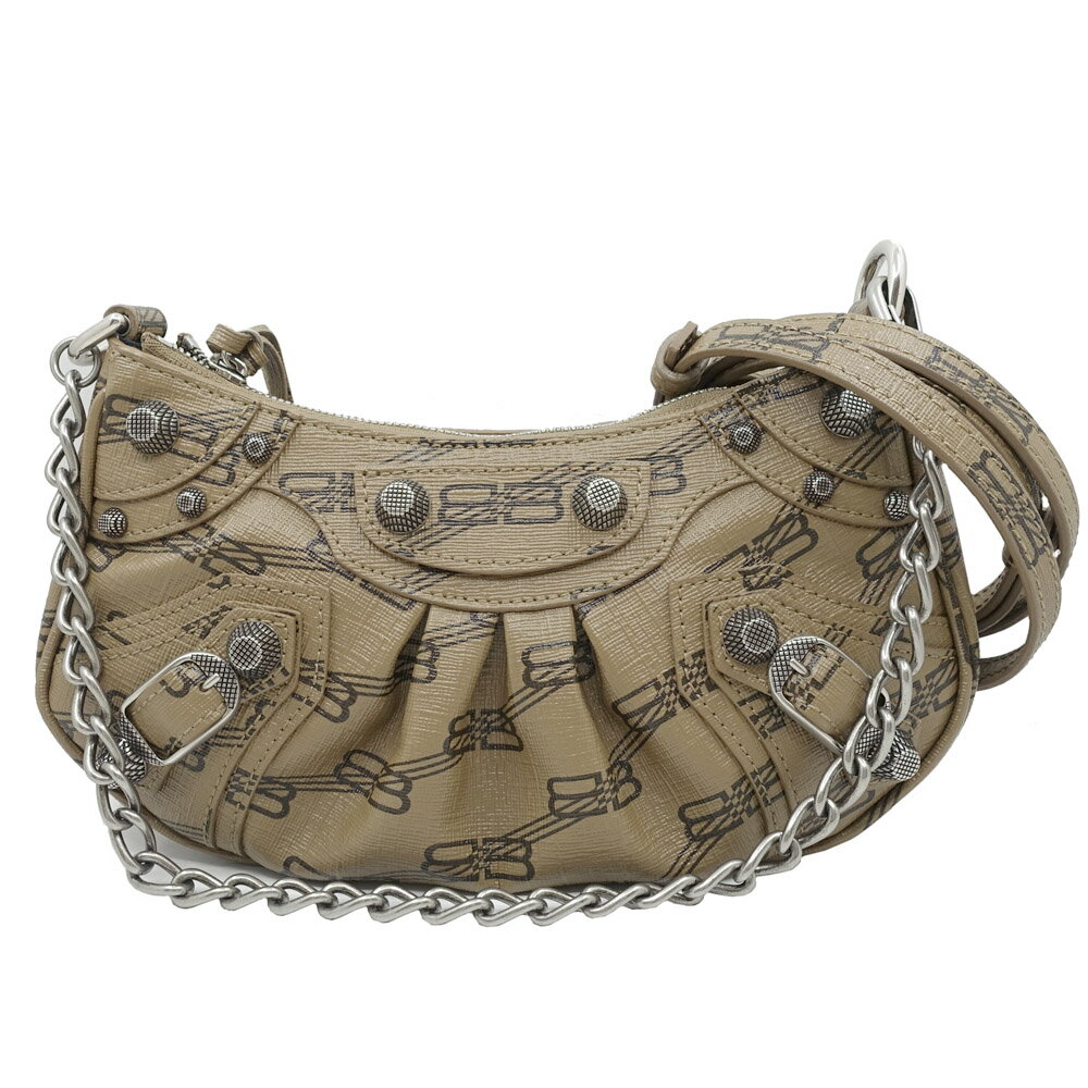 【栄】【BALENCIAGA】バレンシアガ ルカゴール ミニ BBモノグラム 2WAYバッグ ハンド/ショルダー 69581..