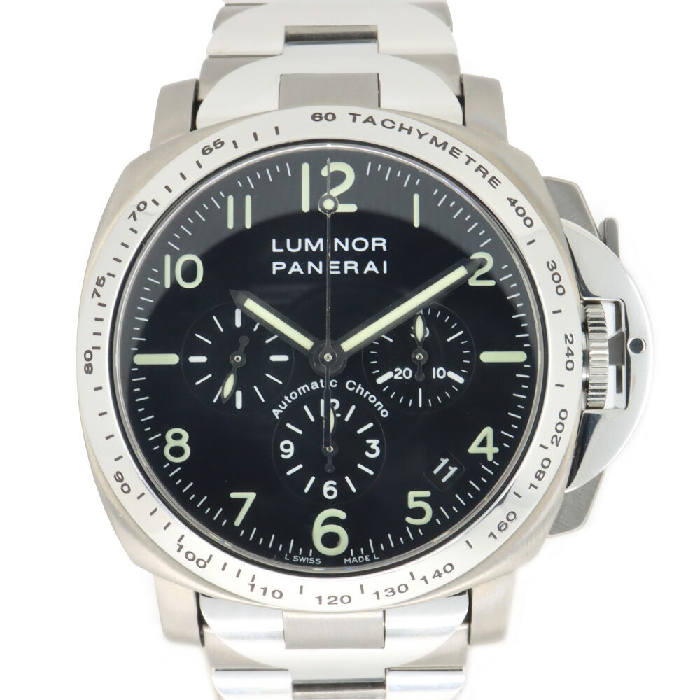 【栄】【PANERAI】パネライ ルミノール クロノ PAM00074 腕時計 チタン SS 自動巻き メンズ【中古】