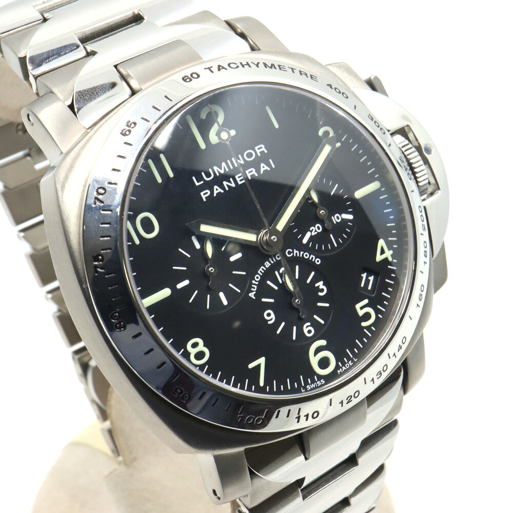 【栄】【PANERAI】パネライ ルミノール クロノ PAM00074 腕時計 チタン SS 自動巻き メンズ【中古】