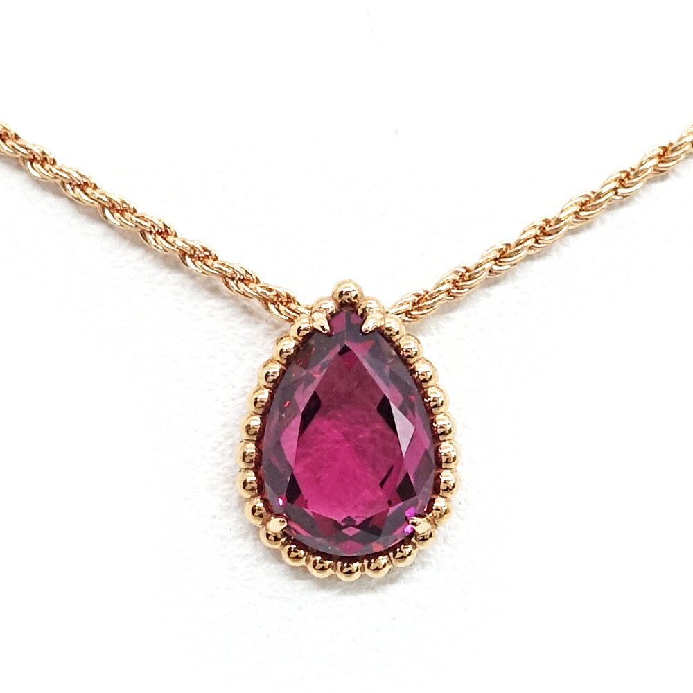 【栄】【BOUCHERON】ブシュロン K18PG セルパンボエム ロードライトガーネット スモール ネックレス ペンダント S スモール JPN00595 750PG ジュエリー レディース【中古】のサムネイル