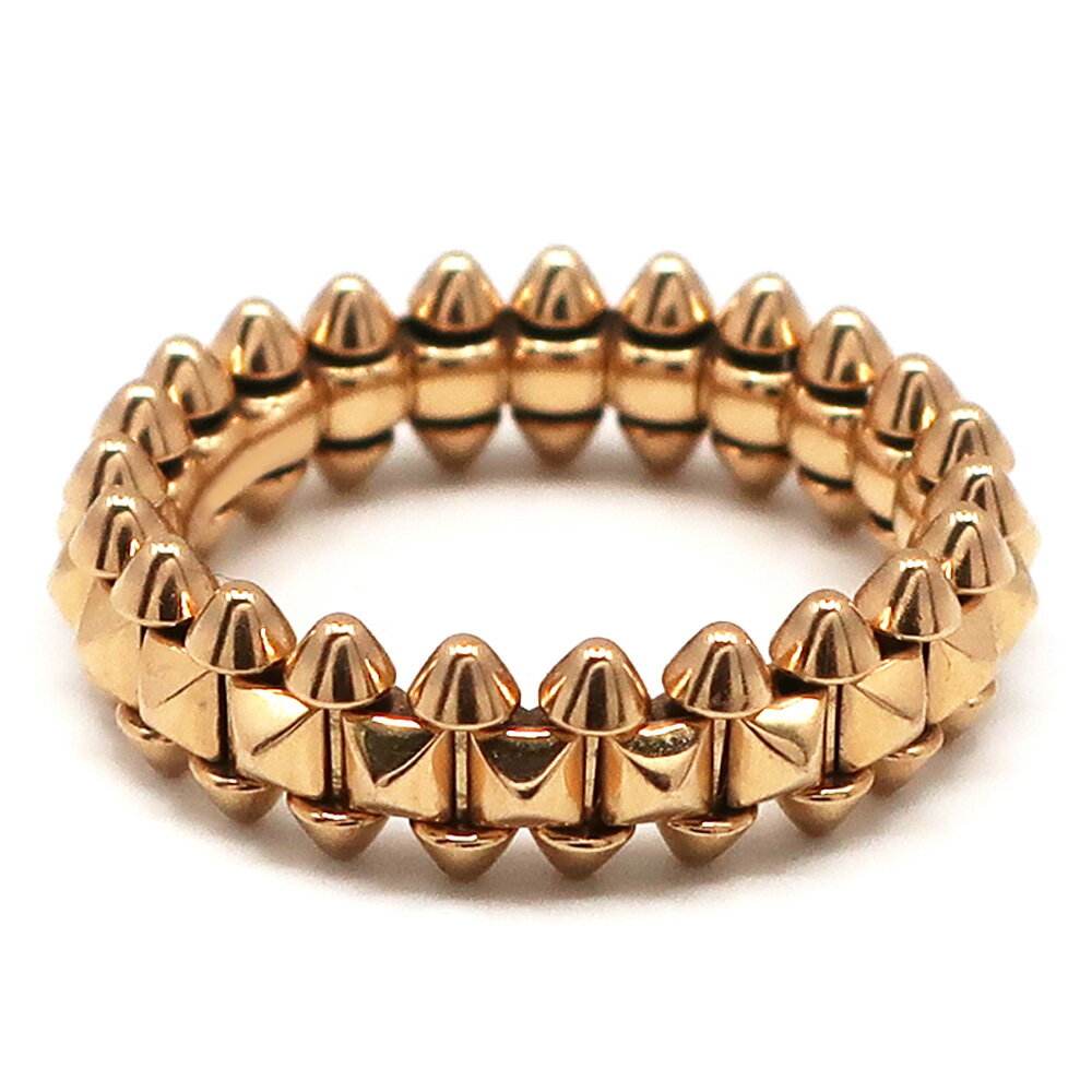 【天白】【CARTIER】カルティエ クラッシュ ドゥ カルティエ リング スモール B4229800 指輪 K18 Au750 ピンクゴールド #54 ジュエリー メンズ レディース 保証書付【中古】のサムネイル