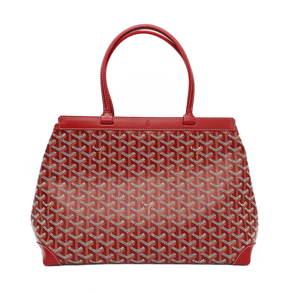 【天白】【GOYARD】ゴヤール ベルシャス ビヨードPM トートバッグ ハンドバッグ レッド 赤 PVCコーティングキャンバス レザー バッグ 鞄 レディース【中古】
