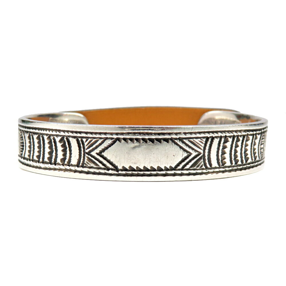 【最大3万円割引クーポン 12/1~】【名古屋】【HERMES】エルメス トゥアレグ バングル ブレス 925 レザ..