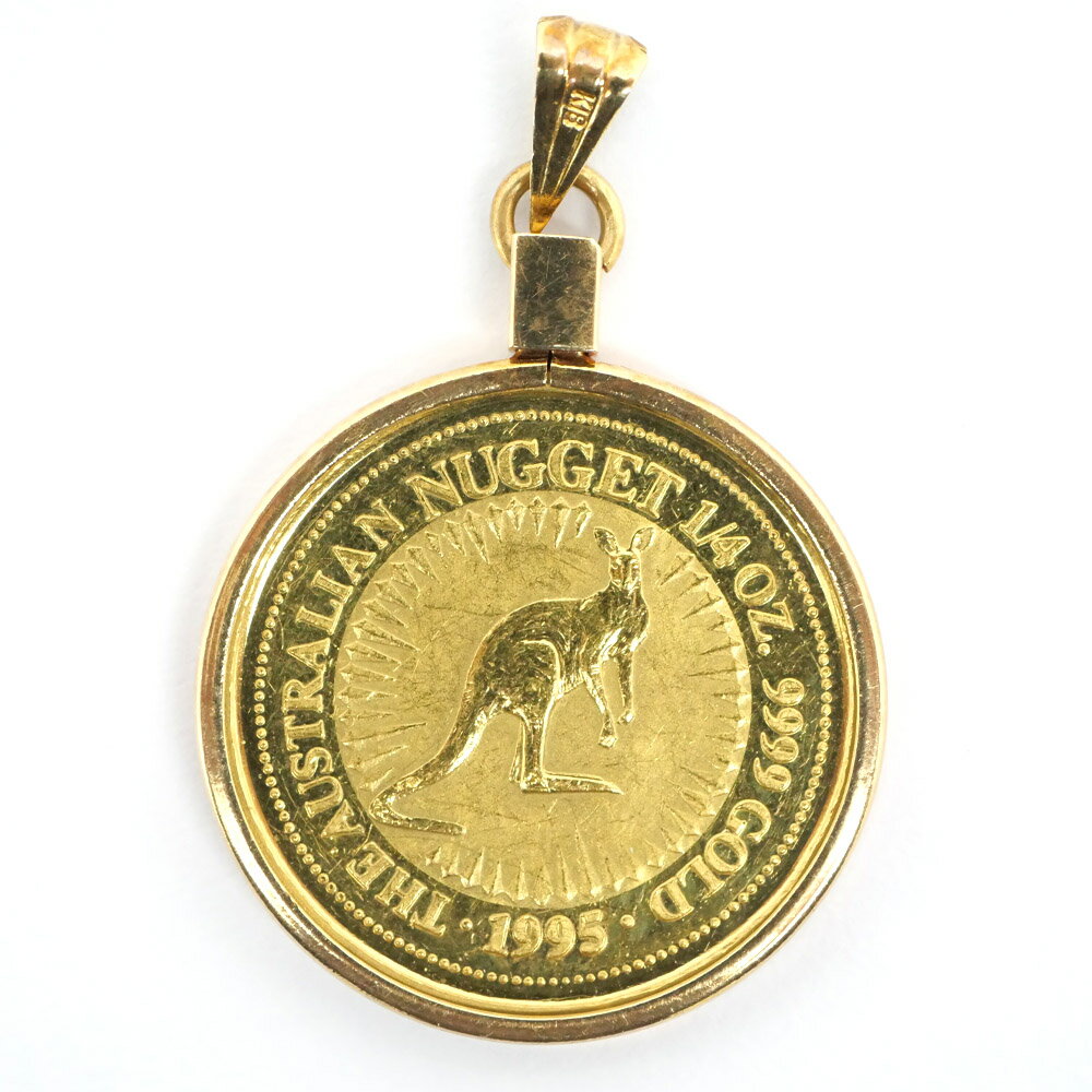 樂天商城 - 【名東】【JEWELRY】トップ ナゲット金貨 1/4oz 1995年 K24/K18 約8.8g ジュエリー イエローゴールド【中古】