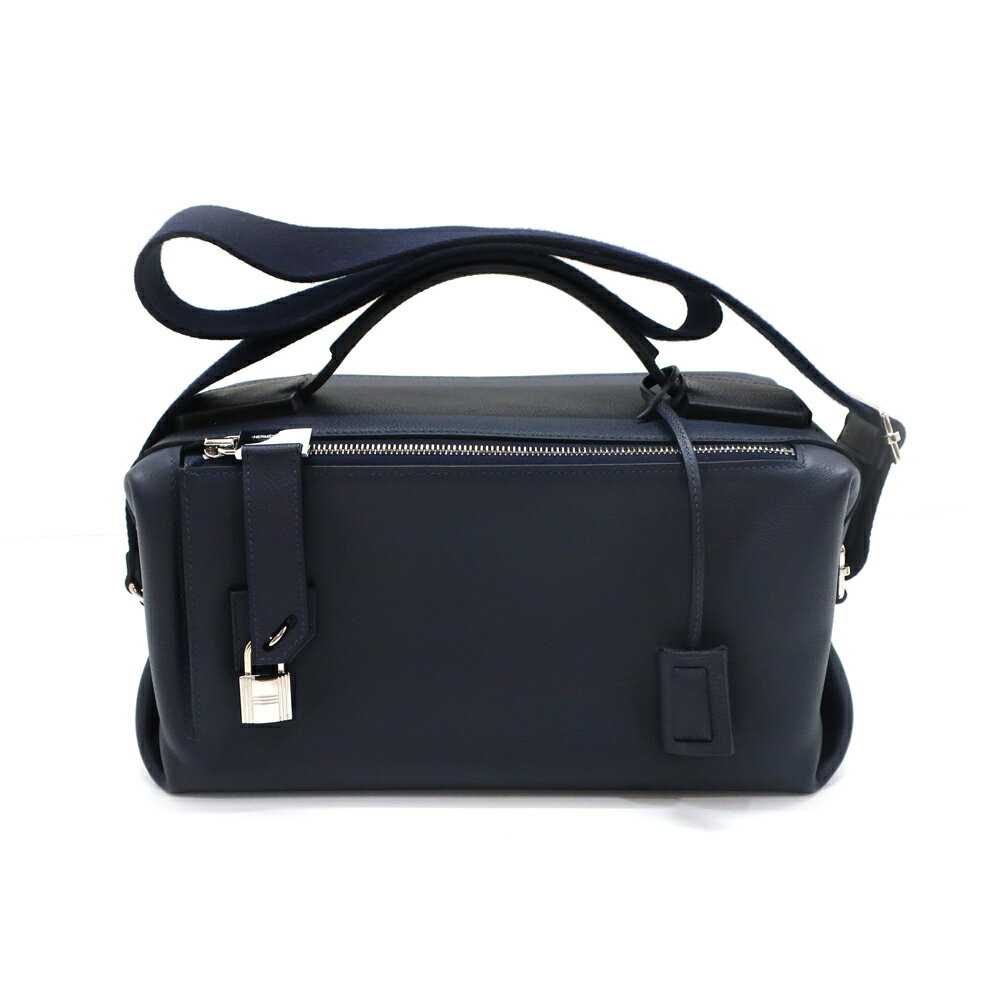 樂天商城 - 【天白】【HERMES】エルメス エミール ブルーニュイ エバーカラー シルバー金具 Y刻 ハンドバッグ　ショルダー レディース メンズ ネイビー【中古】