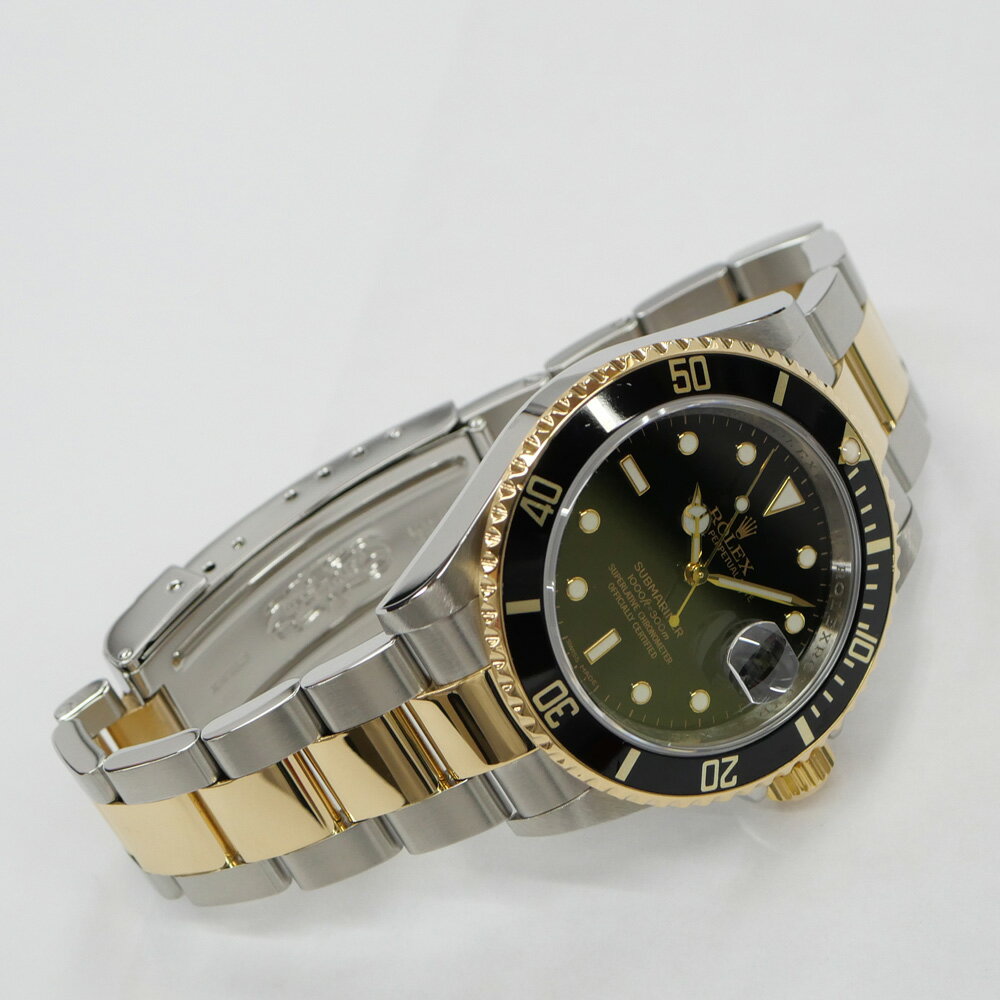 【名東】【ROLEX】ロレックス サブマリーナ デイト 16613LN Z番 ブラック文字盤 SS/YG コンビ 自動巻き メンズ 男 腕時計【OH済】【仕上げ済】【中古】