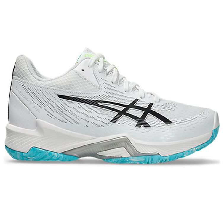 【期間限定!ポイント4倍 】アシックス asics バレーシューズ V-SWIFT FF4 1053A066-103 ホワイトxブラック バレーボール 小学生 ...