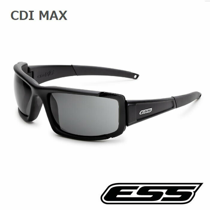 CDI MAX（740-0297） Blackイーエスエス シーディーアイマックス ブラック スモークグレイ＆クリアレンズ付 ミディアム プレゼント 