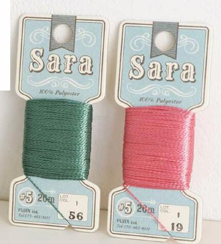 タッセル用糸 フジックス SARA #5 20m 3個セット タッセル 手芸糸 糸 タッセルパーツ 手芸材料 サラサ..
