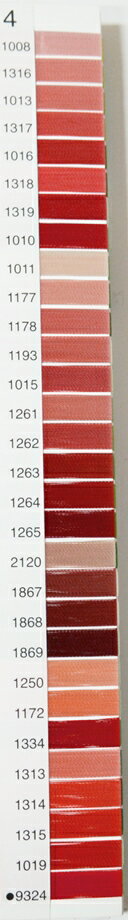 パールヨット レーヨン 75番 3000m 配列4 レッド系 刺繍糸 ミシン糸 75 レーヨン100% ヒートカット可 ..