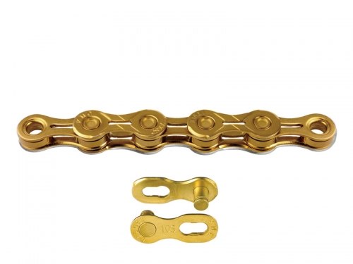 KMC X10EL TI-GOLD 10S用チェーン (116L) ミッシングリンク付