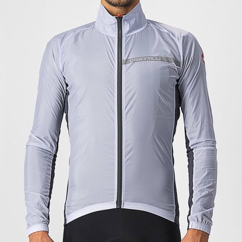 CASTELLI (カステリ) 4521511 SQUADRA STRETCH JACKET (スクアドラストレッチジャケット) 870SILVER GRAY/DARK GRAY