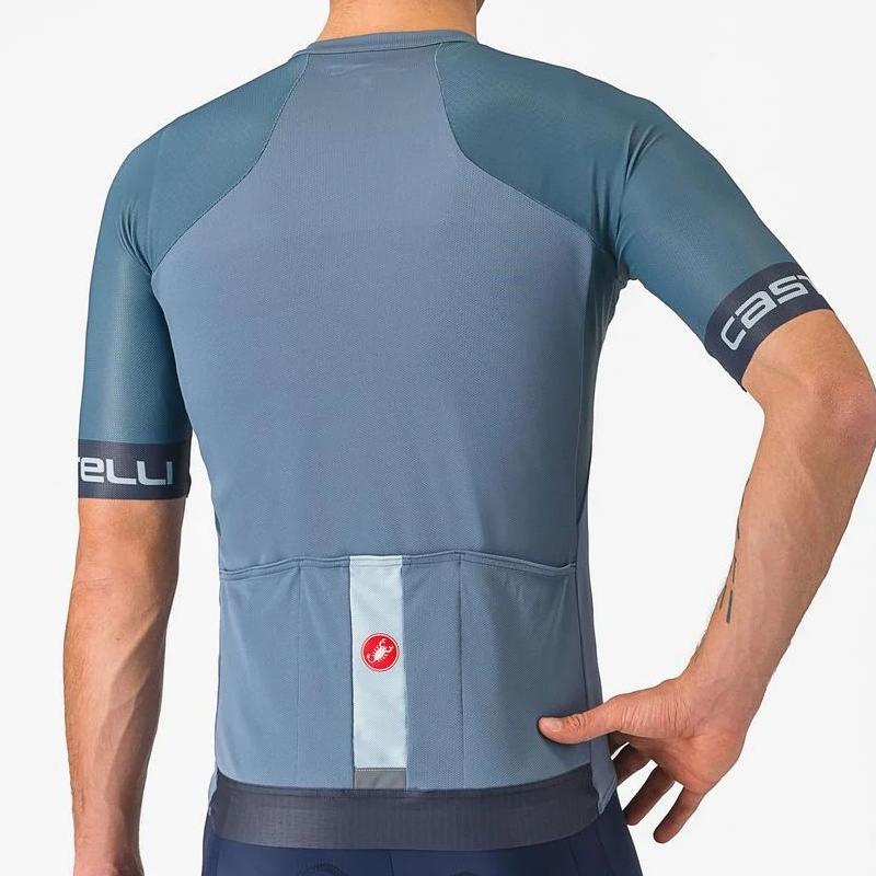 CASTELLI (カステリ) 4522025 ENTRATA VI JERSEY 半袖ジャージ 062LIGHT STEEL BLUE/DARK STEEL BL 2