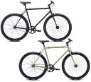 FUJI(フジ)とは1928年に日本で創業した老舗の自転車ブランド FUJI(フジ)。個性的でおしゃれで一目でFUJI(フジ)とわかるパーツ選定・デザインのクロスバイクが特に人気です。それに加え、海外資本になってからはロードバイクやグラベルバイクにも力を入れており、世界のレースシーンでの実力が評価されています。FUJI(フジ) DECLARATION(デクラレーション) 2022年 完成車 ピストバイク シングルスピードFUJIの定番シングルスピードモデルのFEATHERを彷彿とさせるフラットバー仕様のシングルスピード「DECLARATION」。 細身のスチールフレームにブラックパーツがクールな雰囲気を演出。フラットバー仕様なので街中での機能性、親和性により一層磨きがかかっている。17Tのフリーコグ、固定コグを標準装備しておりスタイルに合わせて選択が可能となっている。 Matte Black Khaki Green Main frame Fuji(フジ) Hi-ten steel w/ chromoly seat tube Fork Fuji(フジ) Hi-ten steel Crankset Single, 46T Pedal Resin platform Wheelset Alloy high profile, 28h / 32h, stainless spokes Cassette 17T fixed cog / 17T freewheel Tires Thick Slick, 700 x 28c Brake set Alloy dual pivot caliper Brake levers Fuji(フジ) alloy Headset FSA 1-1/8 threadless HandleBar Fuji(フジ) Alloy, 10mm rise Stem Fuji(フジ) Alloy, 17度 rise Saddle Fuji(フジ) Retro Seat post Fuji(フジ) micro-adjust alloy, 27.2mm Weight 11.2kg ※ カスタム写真はイメージです。お届けは上記スペックをご確認下さい。 ご注文の前にご確認ください表示されている在庫情報については、実際の在庫情報と連動しておりません。ご注文頂きましたら、弊社および仕入先の在庫を確認いたしまして、メールにてご連絡させて頂きます。廃盤や欠品・納期未定などの理由により、ご注文をキャンセルさせていただく場合がございます。商品のカラーはディスプレイ環境により実物と異なって見える場合がございます。掲載商品の仕様、ロゴ等のデザインはランニングチェンジ等により予告なく変更になる場合があります。ご利用ガイドの内容をご覧いただき、ご了承頂いた上で ご注文をお願い致します。&nbsp;&nbsp;