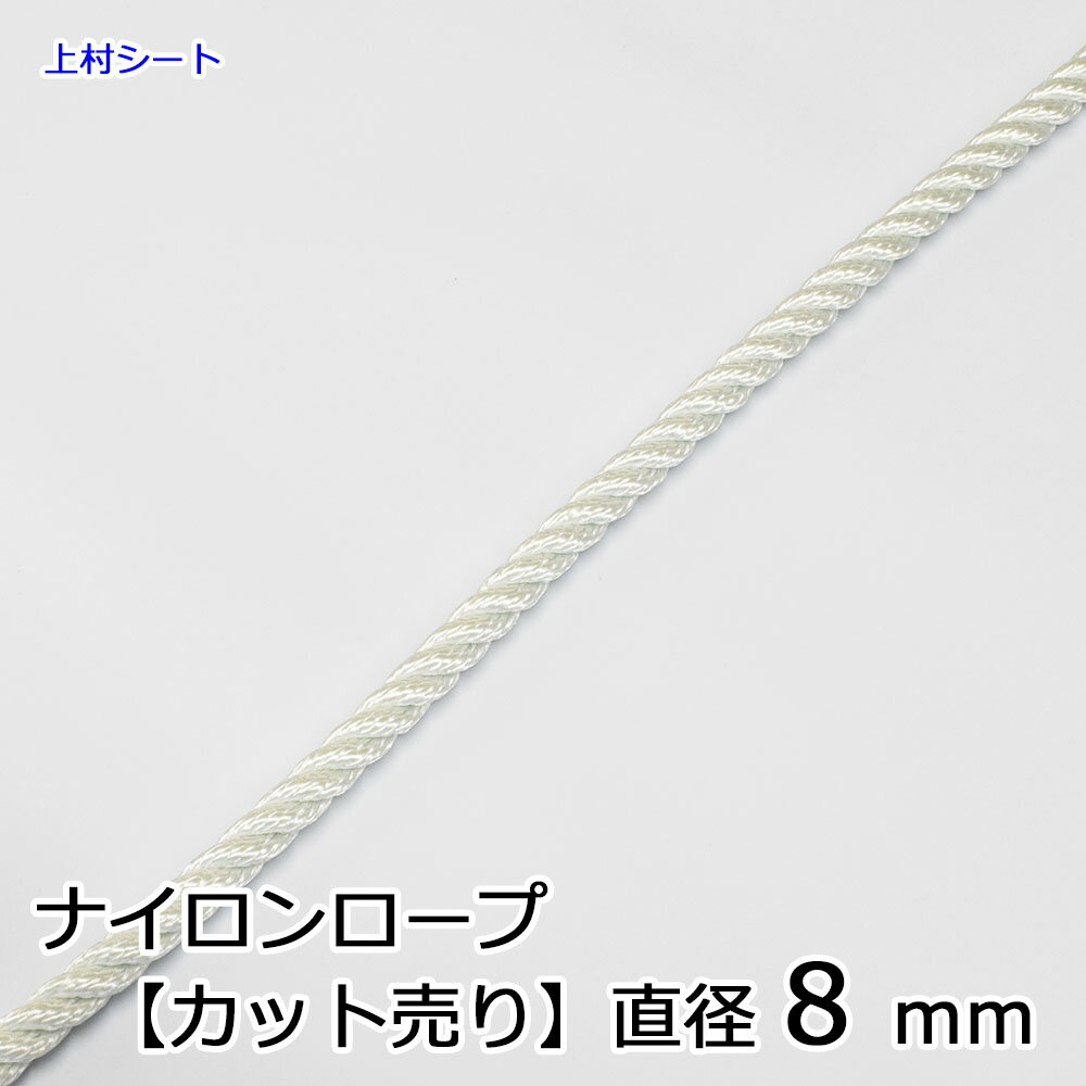 カット販売 ナイロンロープ 直径8mm