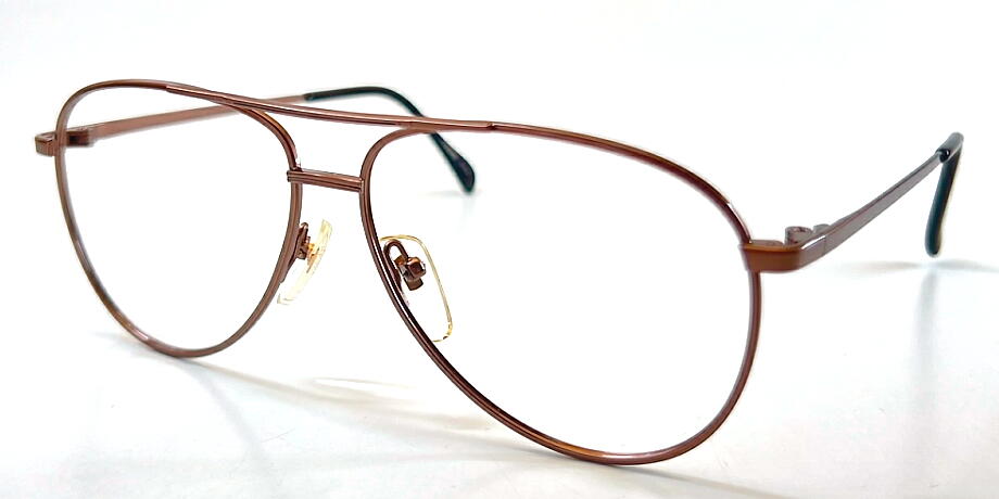 ヴィンテージ メタルオート、ティアドロップ メガネフレーム CASSUM 152 BR 現品限り