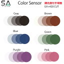 SA ColorSensor UV+420 エスエイビジョン カラーセンサー 1.60SP 1.67SP 球面 調光 度付き 単焦点 2枚1組