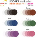 KODAK InstaShades UV+420 コダック インスタシェード 1.60PAL 1.67PAL 内面累進設計 調光 遠近両用 度付き 2枚1組(4)