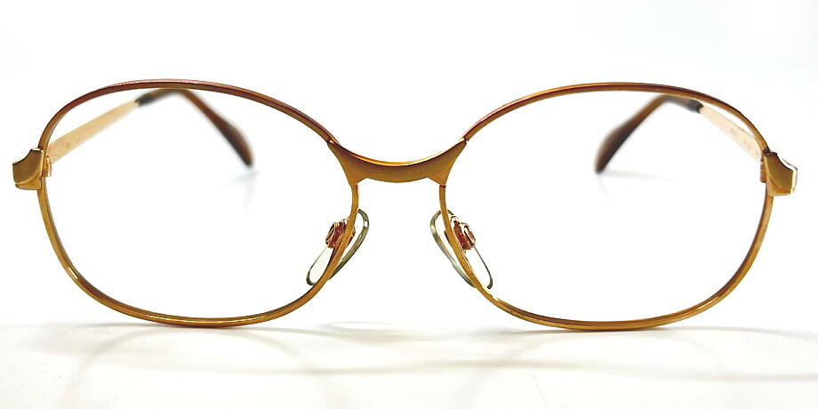 ヴィンテージ 婦人メタル メガネフレーム MENARD m806 54mm 昭和 レトロ モダン 現品限り
