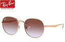 レイバン RayBan RB3727D 9202I8 57mm ポリッシュ ローズゴールド/ライトブルー&バイオレット(4)