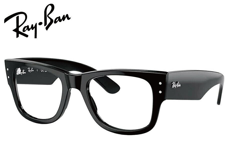 GUCCI - レイバン RayBan MEGA WAYFARER RX0840V 2000 51mm メガネフレーム RB0840V 2000 ブラック メガウェイファーラー