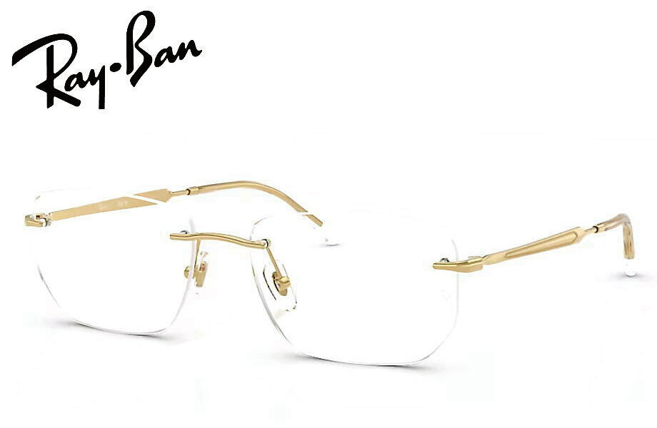 No Rim - レイバン RayBan 純正度付レンズモデル RX3768V 54mm 56mm フチナシ ツーポイント 縁なし リムレス レイバン純正度付セット 単焦点 SV 遠近両用 カスタムオーダー 特注品【最短翌営業日発送】